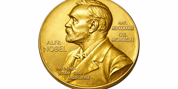 Coin with Alfred Nobel